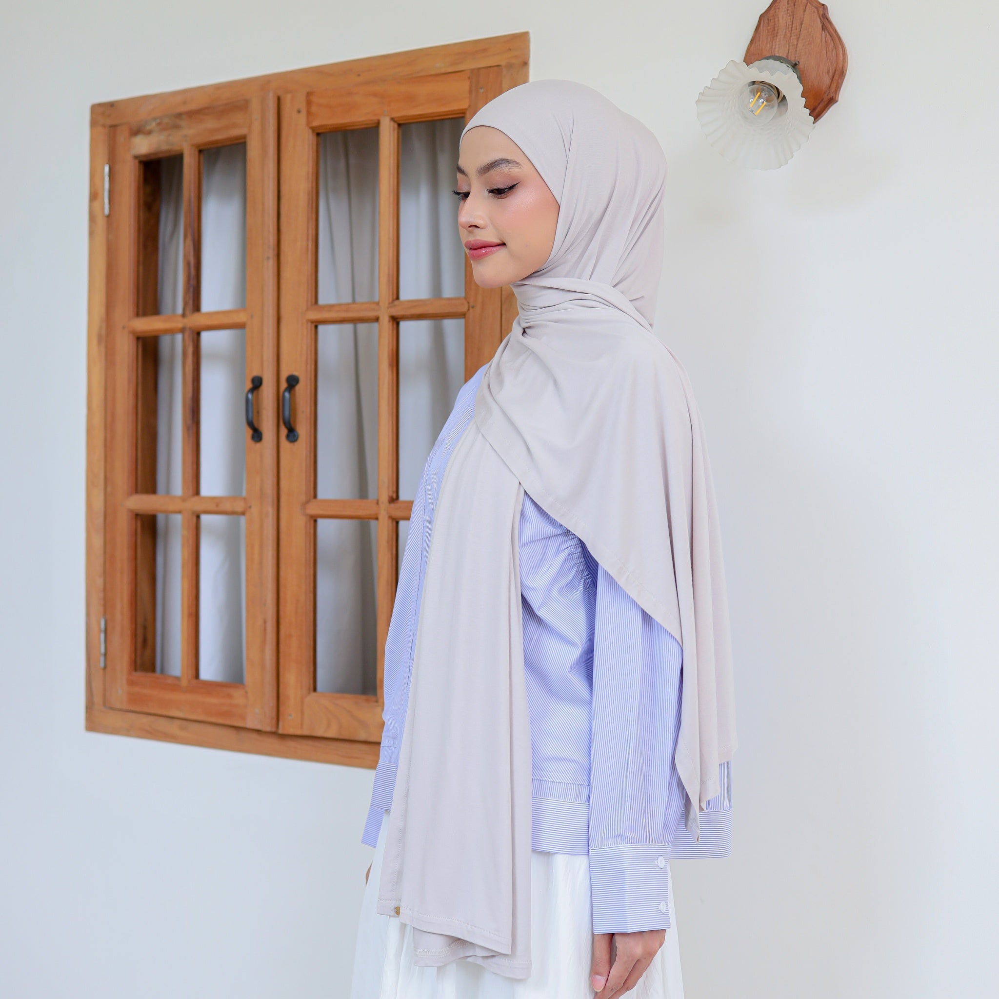 Image of Eclemix Rou Airism Cooltech Pashmina Inner | Pashmina Instant